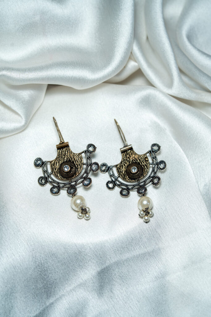 Filigree Moon Earrings