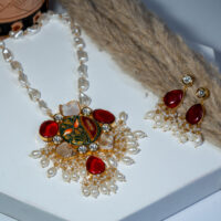 Royal Rajwadi Pearl Necklace Set