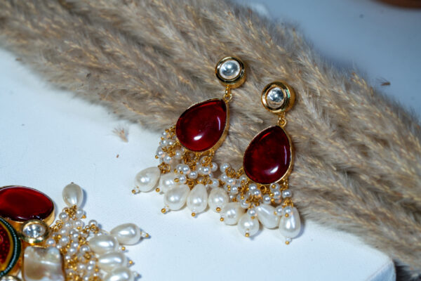 Royal Rajwadi Pearl Necklace Set