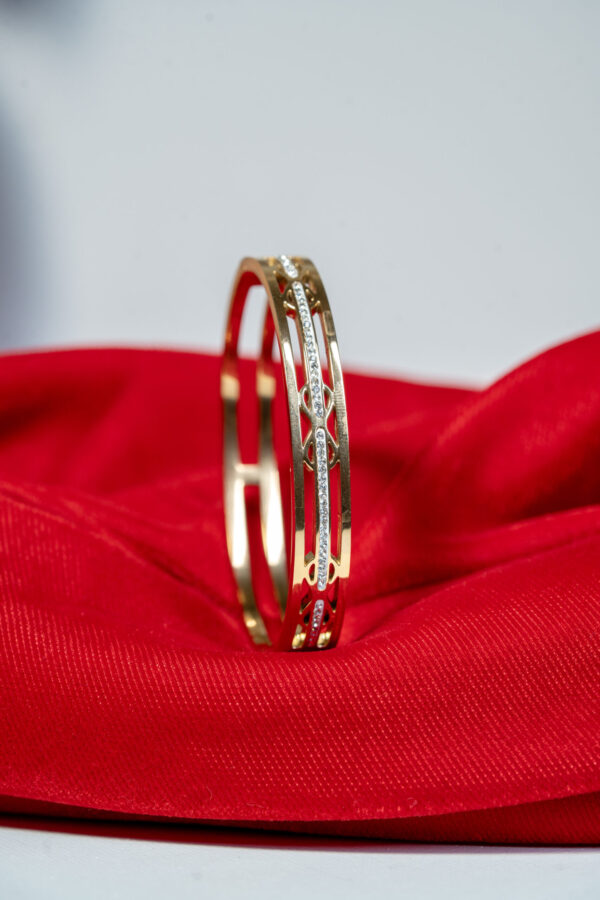 Aurielle Crystal Gold Cuff