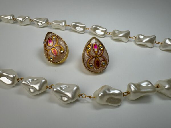 Rangrez Meena Pearl Set