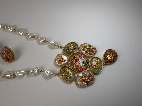 Rangrez Meena Pearl Set