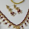 Ruby Drop Traditional Necklace Set