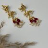 Ruby Drop Traditional Necklace Set