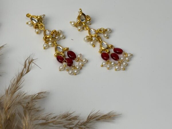 Ruby Drop Traditional Necklace Set