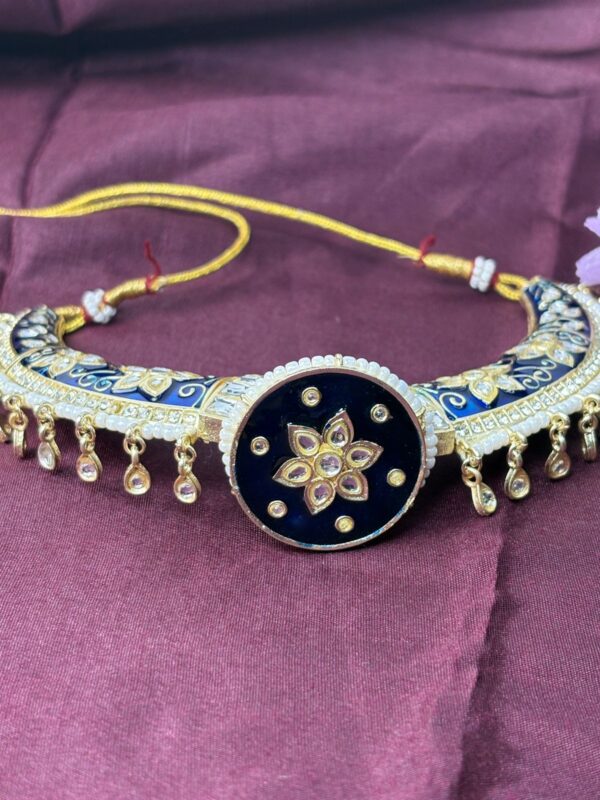 Neelphool Kundan Set