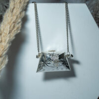 Silver Luxe Micro Metal Clutch