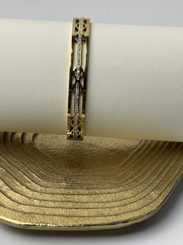 Aurielle Crystal Gold Cuff